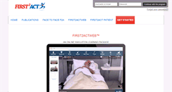 Desktop Screenshot of first2act.com